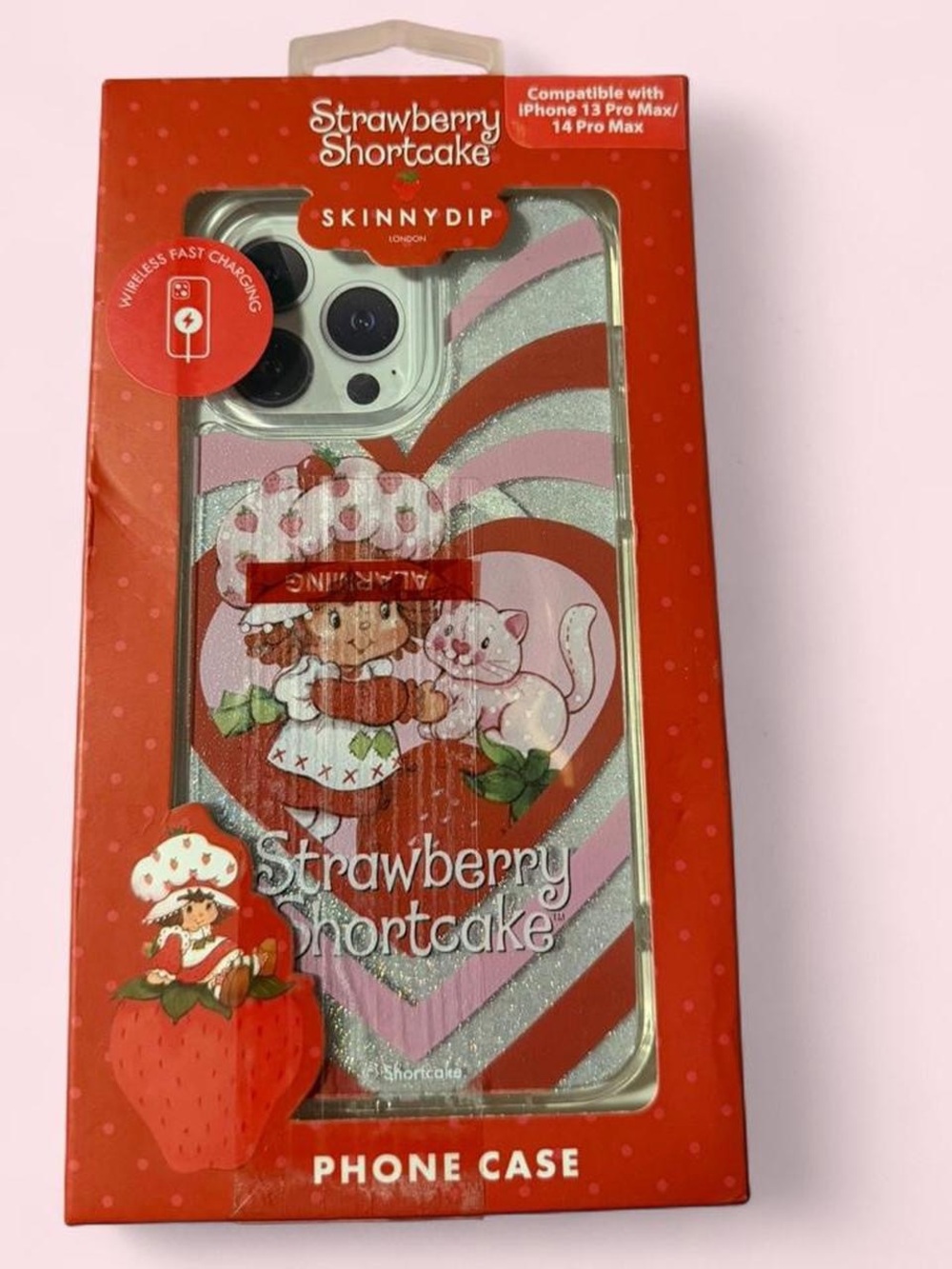 Strawberry Shortcake Red & Pink Phone Case for iPhone 13 Pro Max & 14 pro max